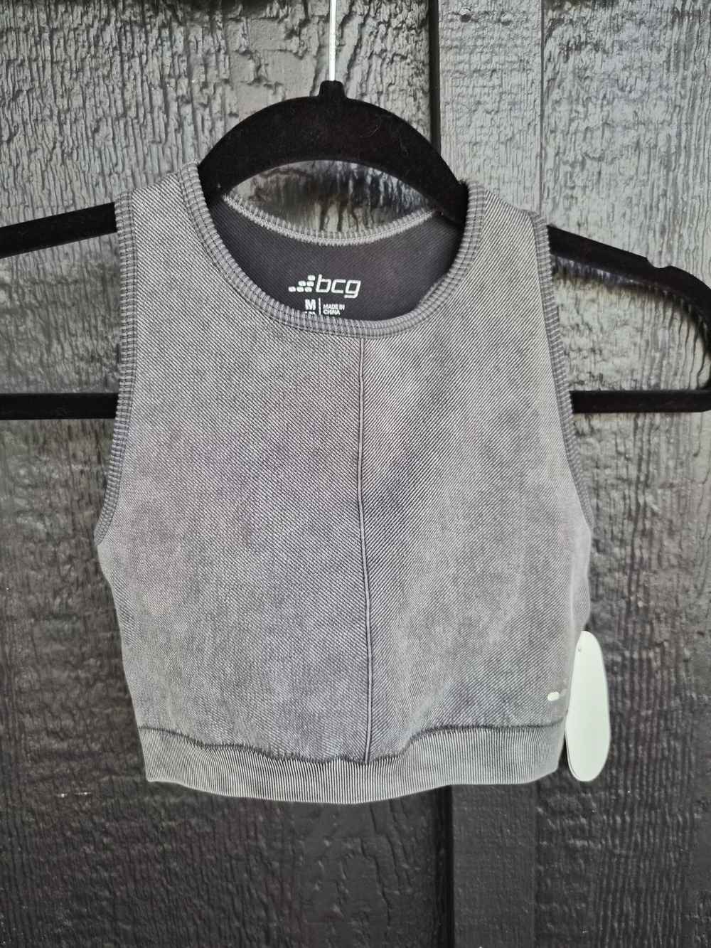 BCG Girls Gray Cropped Training Bra